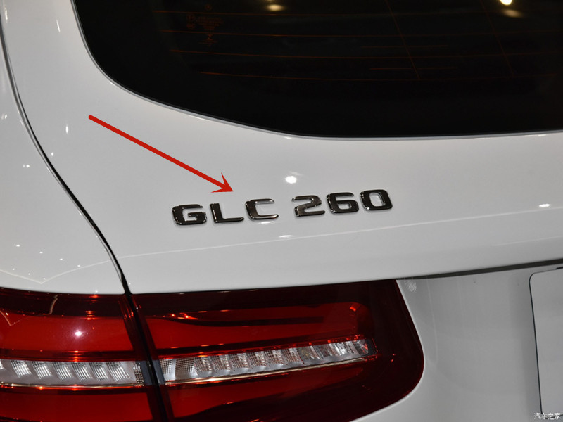 奔驰GLC300L GLC260L GLC200L后备箱标字帖 后行李箱字标贴标志