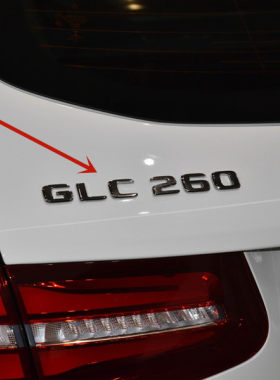 奔驰GLC300L GLC260L GLC200L后备箱标字帖 后行李箱字标贴标志