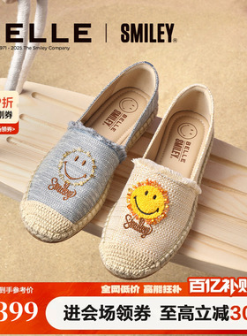 张凌赫同款百丽SMILEY联名渔夫鞋夏季透气渔悦假期单鞋子3YS24BA5