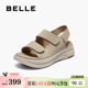 软底凉鞋 百丽休闲凉鞋 厚底勃肯鞋 新款 子D9J2DBL5 女士夏季