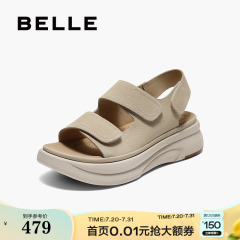 百丽休闲凉鞋女士2025夏季新款厚底勃肯鞋软底凉鞋子D9J2DBL5