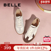 子复古德训鞋 小白鞋 新款 百丽女鞋 春季 运动鞋 休闲鞋 C1H2DAM5