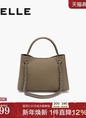 百丽包包女25新款通勤托特包大容量单肩斜挎手提包送妈妈9867BAX5