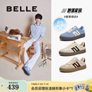 厚底运动板鞋 张凌赫同款 休闲鞋 百丽男鞋 8FB01AM4 板栗德训透气夏季