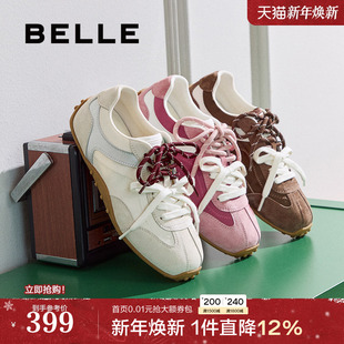 复古运动休闲鞋 女新款 子E2N1DCM5 百丽薄底芭蕾德训鞋 张艺凡同款