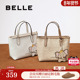 百丽包包女复古老花小象妈妈包通勤手提斜挎手拎小号托特X7381BX5