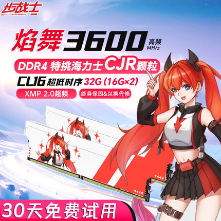 ddr4内存条8G 16GX2 3200 3600高频 C16台式机电脑海力士CJR颗粒