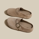 外穿厚底复古一脚蹬软底博肯鞋 子2025春秋单鞋 女包头半拖鞋 勃肯鞋