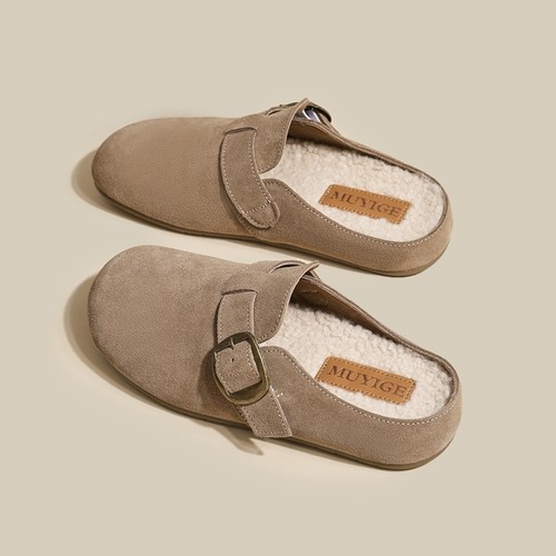 巨软！巨舒适！毛毛勃肯包头拖鞋