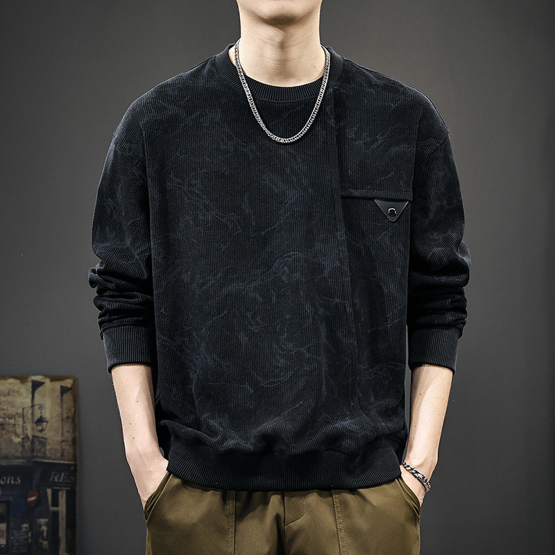 美式重磅肌理感潮牌卫衣男
