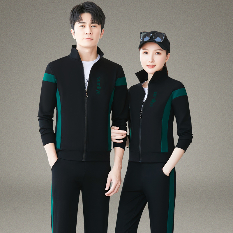 2025春秋夏季情侣套装男士跑步运动服女士休闲套装卫衣三件套