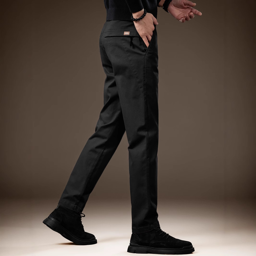 高端潮牌加绒弹力男西裤