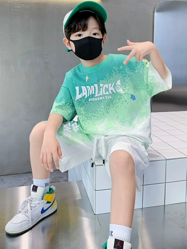 Детская летняя одежда, спортивный летний тонкий комплект для мальчиков, подходит для подростков