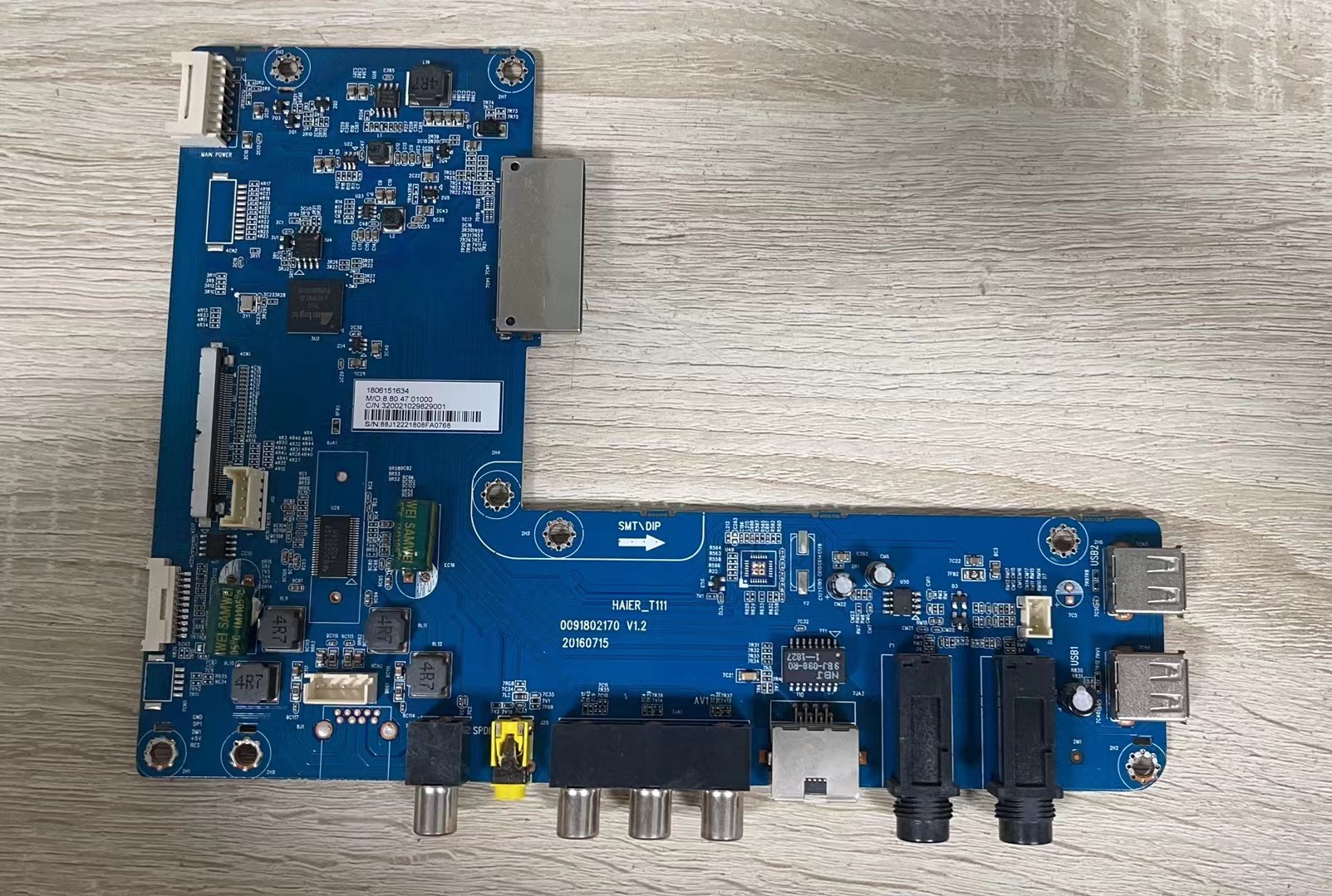 ~原装海尔 LQ55M82 主板 0091802162B 0091802170屏 BOEI550WQ1