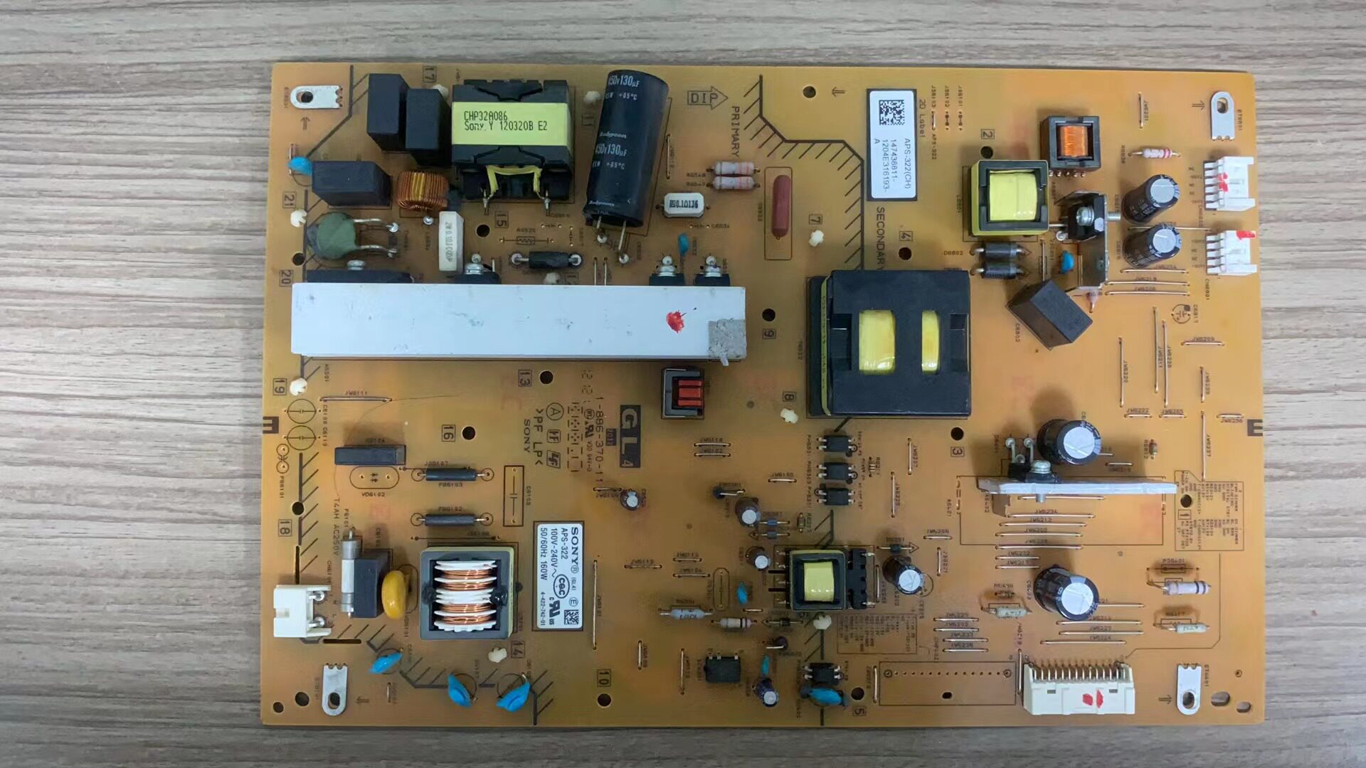 原厂拆机 索尼KDL-46EX650 电源板 1-886-370-11/12 APS-322(CH)