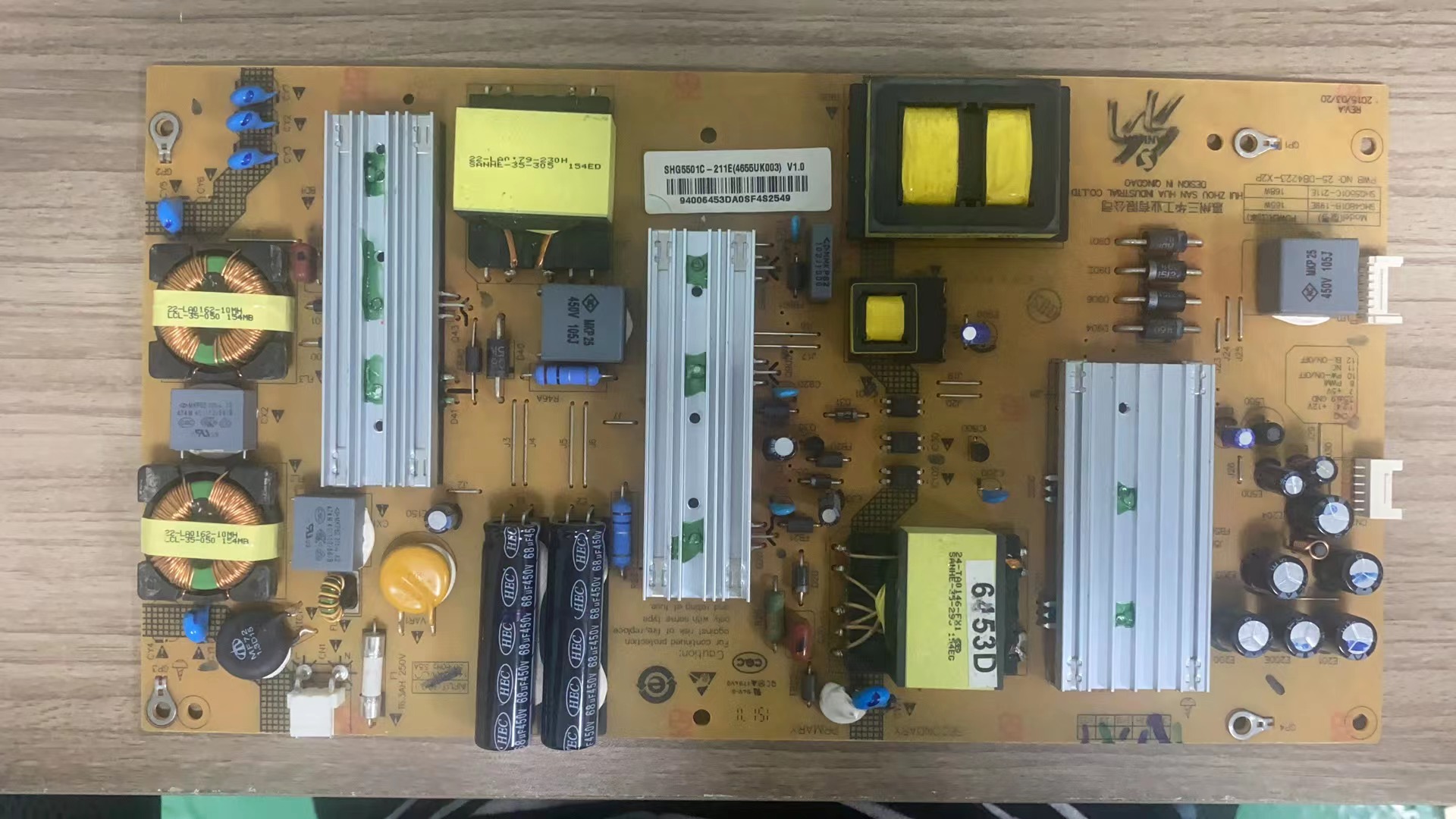 AA海尔LS55U51N LS55AL88G电源板SHG5501C-211E 0094006453D V1.0