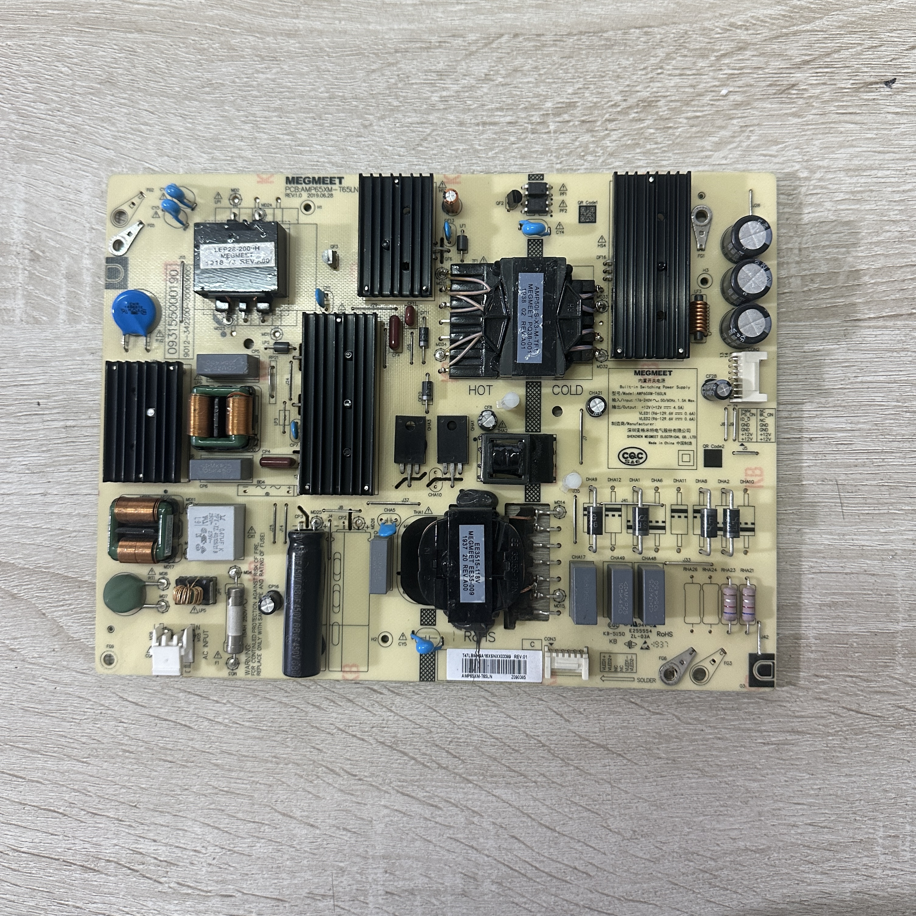 A原装小米 L65M5-EC 电视主板 AMP65XM-T65LN 093155000190 实拍