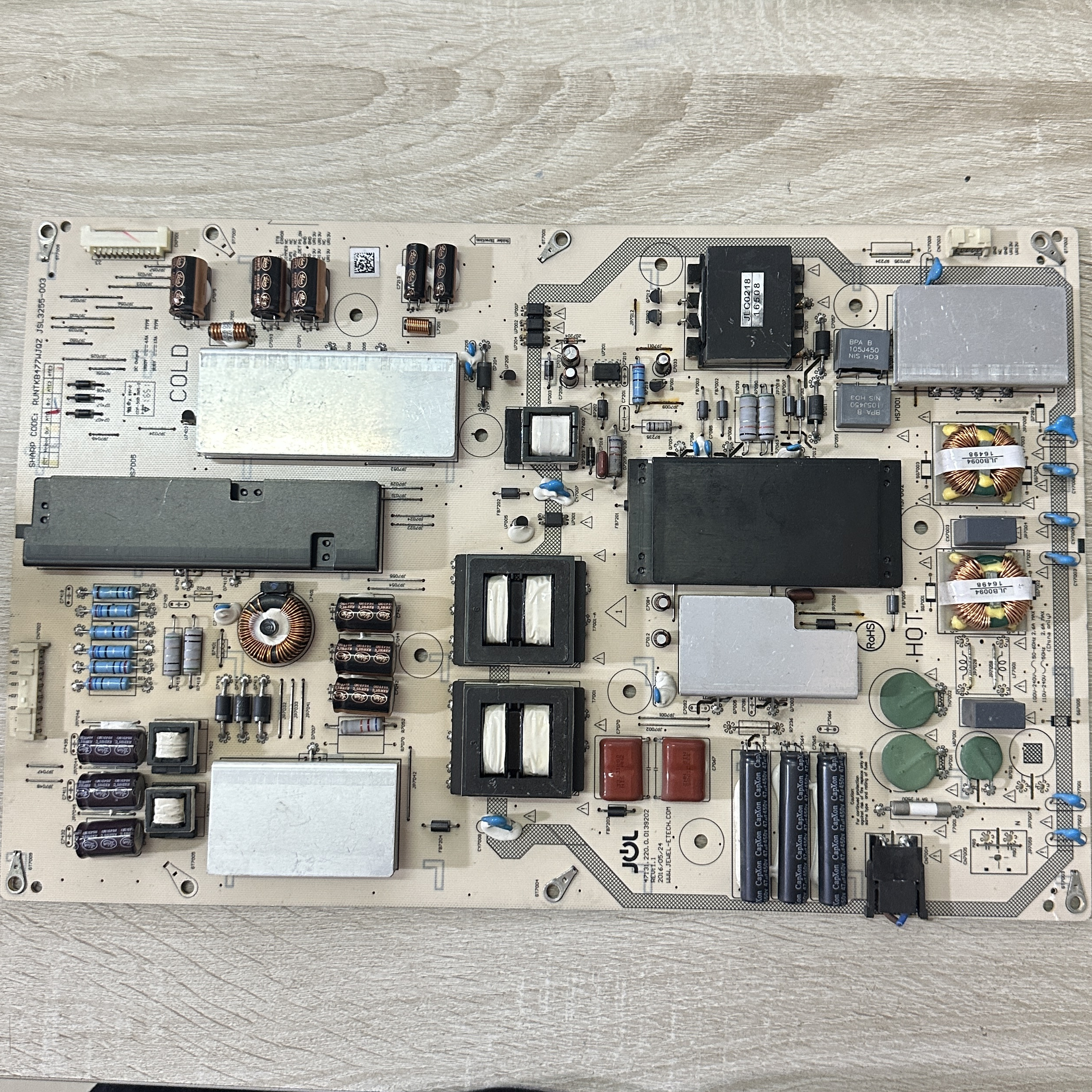 超新夏普 LCD-70SU665A/MY73A电源板 JSL3255-003 RUNTKB477WJQZ