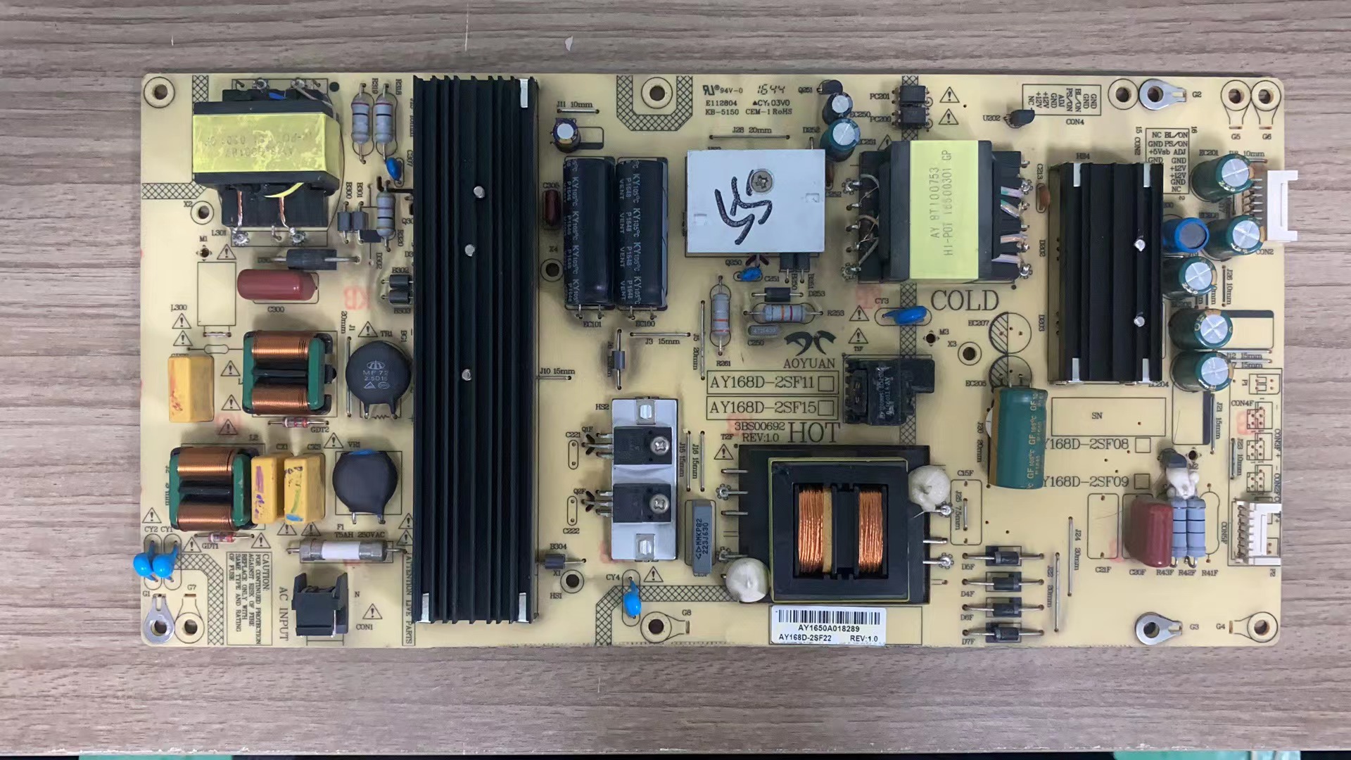 A原装海尔LQ55AL88M52 AL88K82A2电源板AY168D-2SF22 0090726323B