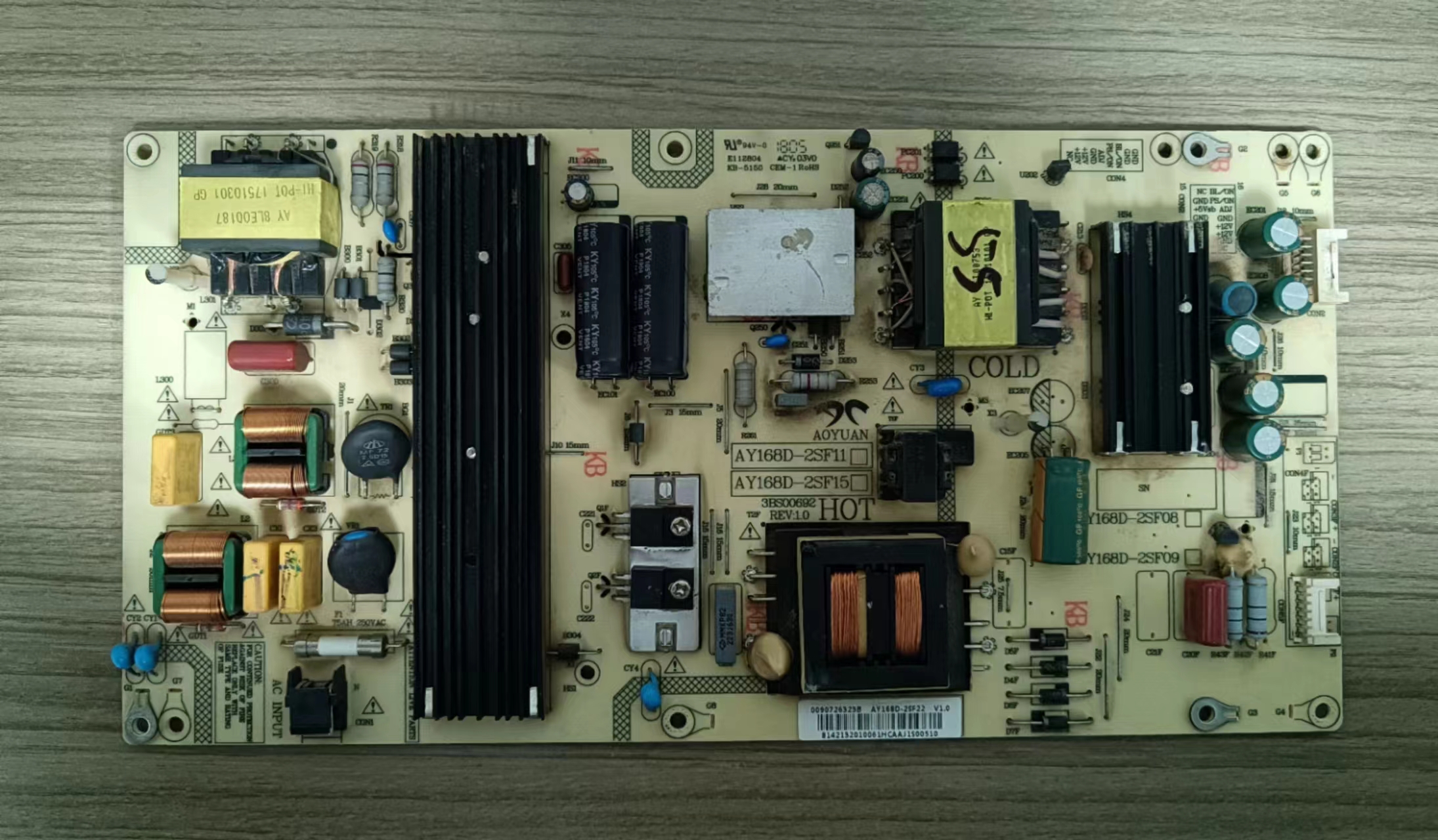 #原厂海尔LQ55AL88M52 AL88K82A2电源板AY168D-2SF22 0090726323B