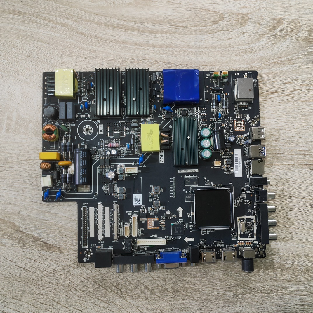 @瀚丽电视主板TP.HV510.PC822   70-90V/550MA  80W测好发