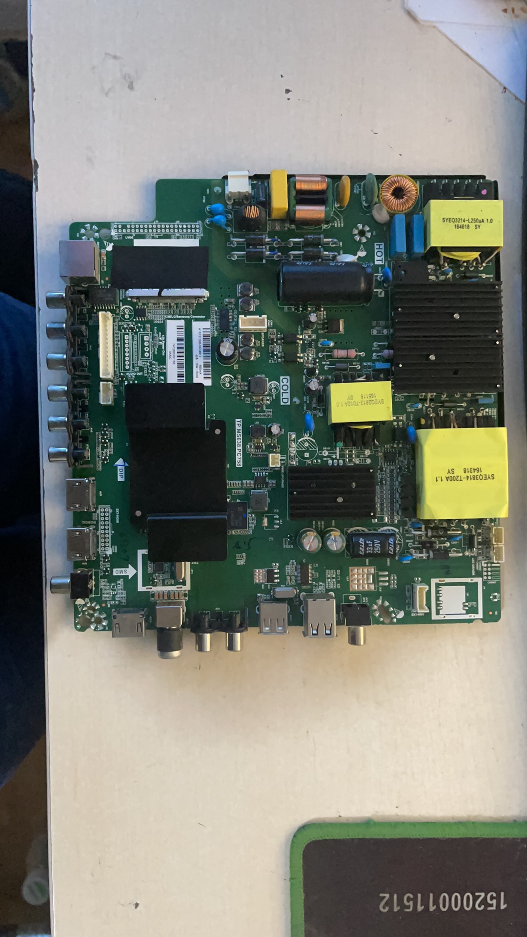 实拍A原装先锋LED-55U560P主板TP.MS638.PC758屏 21YTAK 试好