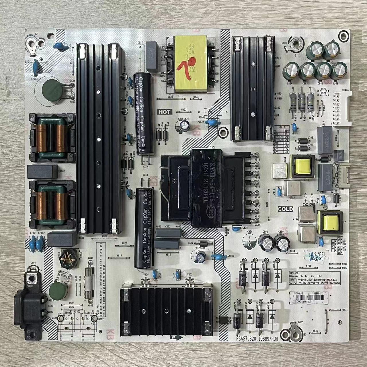 成色新 原厂海信65E7G 70V1F-R电源板RSAG7.820.10889 背光4针