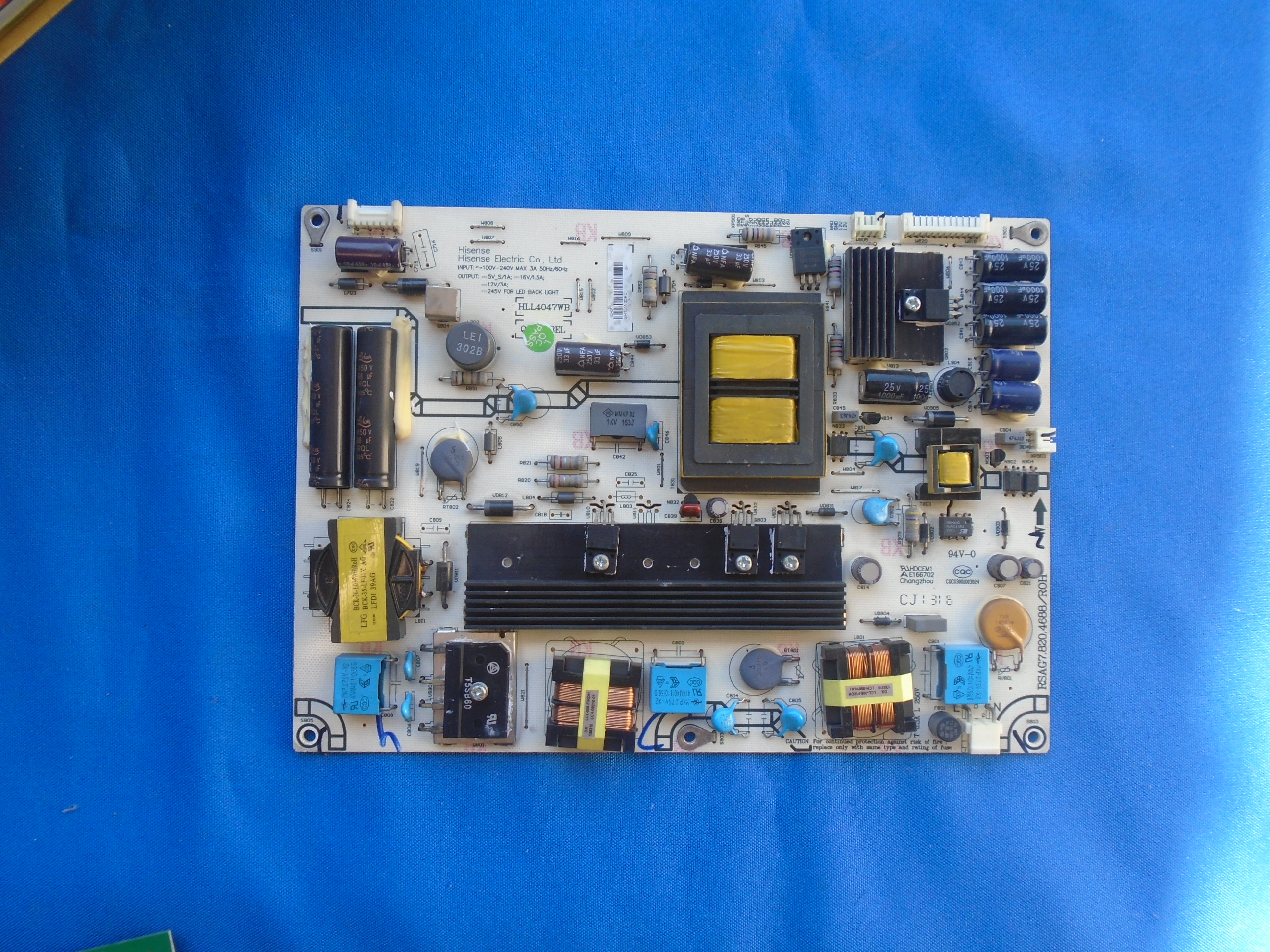 实物拍照海信LED55K320DX3D 55寸电源板RSAG7.820.4688 HLL4047WB