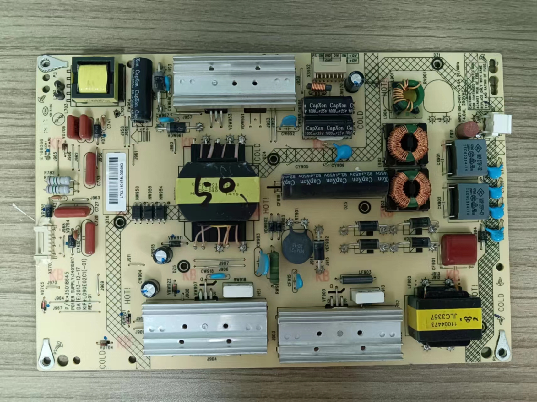 .原装拆机 康佳LED50X1200AF/50G100电视电源板35018645实物拍摄