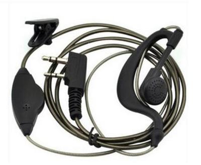 对讲机耳机双孔K头锡泊线抗拉耐用应用方便送话与受话佩戴舒适