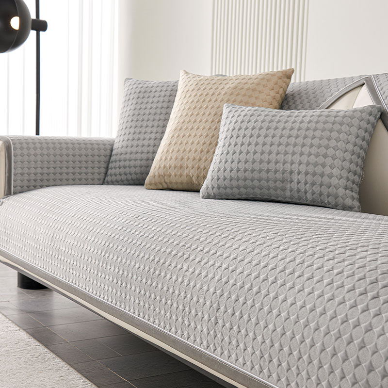 冰丝凉席沙发垫简约纯色坐垫