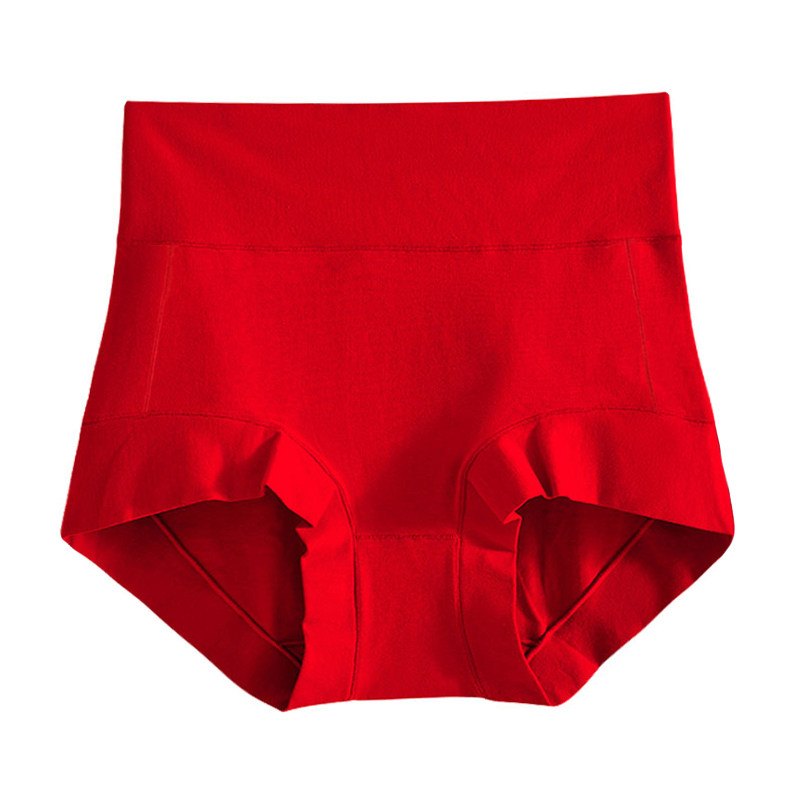 高腰红色内裤女莫代尔纯棉收腹暖宫遮肚胖mm三角裤本命年大红短裤,女士内衣/男士内衣/家居服,女三角裤,淘宝优惠券,粉丝福利购,淘宝优惠卷
