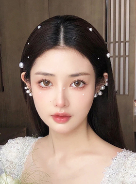 珍珠耳环新娘结婚耳饰轻奢