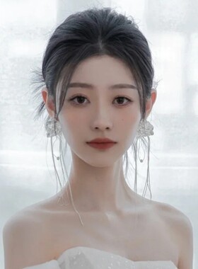 新娘耳环婚纱结婚耳饰长款耳坠