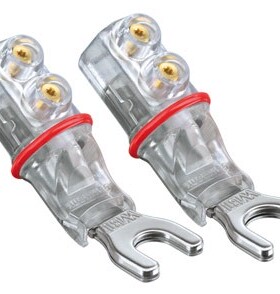 德国 WBT 插件 0681AG 纯银喇叭叉 Y插 4只/盒