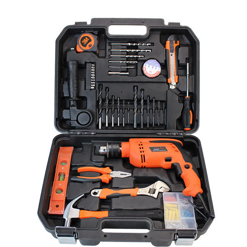 13MM冲击钻套装40件套工具套 电钻套装钻头款钢工具套装089-2