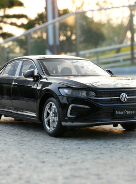 1/24新2023款大众帕萨特合金汽车模型回力声光玩具桑塔纳六开朗逸