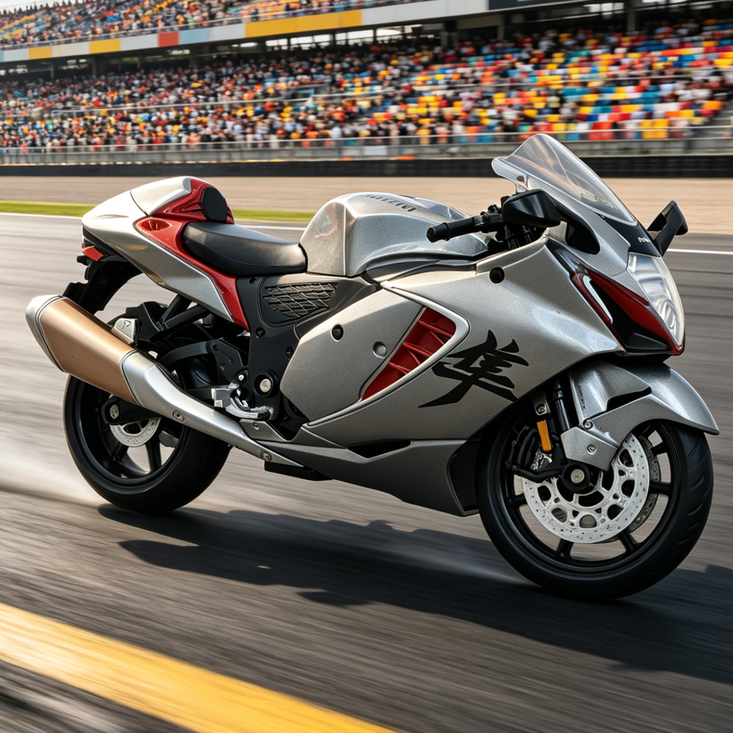 彩珀1/12铃木隼Hayabusa合金摩托车模型仿真赛车重型机车滑行底座