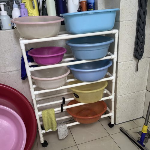 pvc管塑料鞋架屠宰食品厂雨鞋架高帮鞋架跳绳呼啦圈保鲜膜置物架