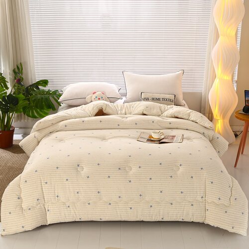 大豆被柔软贴身透气可机洗不跑棉