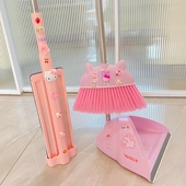 新款 可爱卡通可折叠笤帚家用少女心创意扫帚清洁工具 扫把簸箕套装
