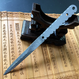 茶刀大马士革钢刀胚 普洱茶砖开茶刀茶锥茶针 手工DIY刀片刀头