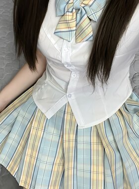 jk制服原创学生格裙百褶裙半身裙
