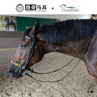 Cavassion 橡胶防滑 牛皮缰绳马匹训练装备 8218132