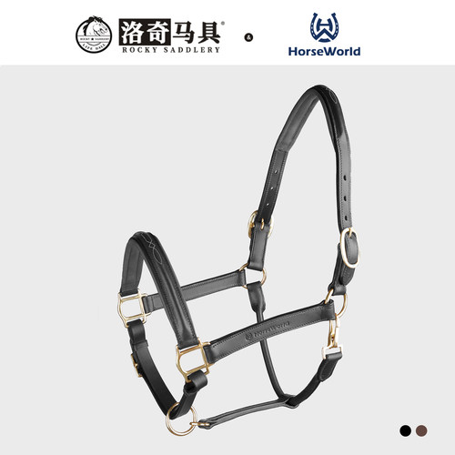Horseworld 经典牛皮笼头 牵马马术牵马装备马龙头8410012