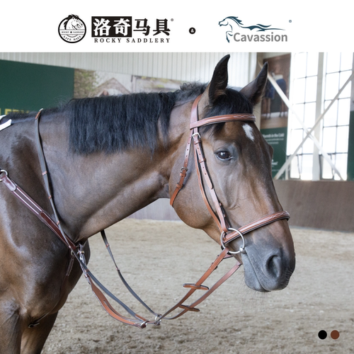 戴克洛牛皮水勒缰马匹装备 缰绳马术骑马马匹装备洛奇马具8218108