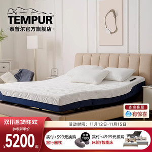 TEMPUR泰普尔新品智选Q智能床 多功能可调节 震动按摩 电动床双人