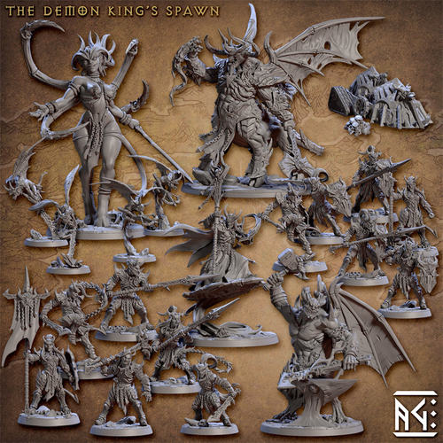 【恶魔后裔】半恶魔 亚蒙 阿斯塔洛斯 墨菲斯托  莉莉丝 DND模型