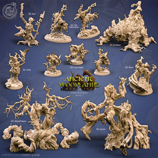 【古代秘林】树精 木龙 树妖 巨兽 龙与地下城dnd跑团战棋子模型