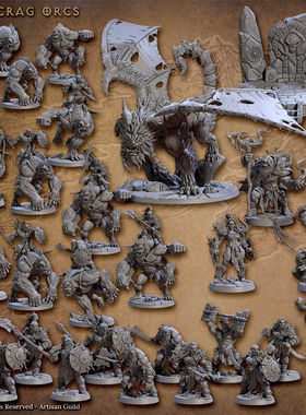 【黑岩兽人】猿魔骑士 蝎狮骑士 兽人战士 黑岩祭坛 DND棋子跑团